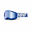 100% Crossglasögon STRATA 2 GLASÖGON BLUE - MIRROR BLUE LENS