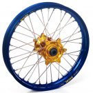 Haan Wheels, Komplett Hjul, 1,60, 21", FRAM, BLÅ GULD, Suzuki 99-10 RM250, 99-10 RM125