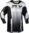 Crosströja Kinetic Fade Vit Svart Gul FLY RACING
