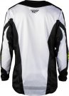 Crosströja Kinetic Fade Vit Svart Gul FLY RACING
