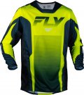 Crosströja Kinetic Fade Neongul Blå Vit FLY RACING