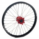 Haan Wheels, Komplett Hjul A60, 1,60, 21", FRAM, SVART RÖD, DUCATI 26-27 DESMO450 MX