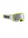 Alpinestars Goggle Vision 8 WORDMARK Vit/Gul Fluo/Spegel Silver