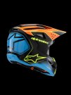 Alpinestars Hjälm SM3 Youth Fray Svart/Orange/Gul Fluo