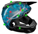 Crosshjälm 6D Helmets ATR-3 Solid Gloss Black White FIM
