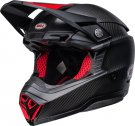 BELL Moto-10 Spherical Helmet - Satin/Gloss Black/Red