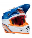 BELL Moto-9S Flex Helmet - Merchant Gloss Orange/Blue