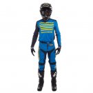 Crossbyxor FASTHOUSE, PANTS GRINDHOUSE, SVART/BLÅ/GUL