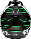 Crosshjälm 6D 2023 ATR-2 Helmet Phase - Black Green
