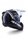CROSSHJÄLM Alpinestars S-M3 Radium Svart/Vit