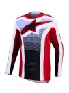 Crosströja Alpinestars 2027 Techstar Maven Röd/Vit/Laveder/Svart
