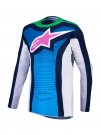 Crosströja Alpinestars 2027 Techstar Maven Vit/Blå/Grön Fluo