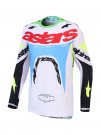 Crosströja Alpinestars Supertech Dyna Lilac/Grön Fluo/Svart