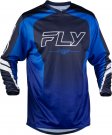 Crosströja Barn F-16 Raze Marinblå Blå Vit FLY RACING