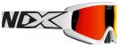 EKS Gox Flat Out Goggle - White / Red Mirror Lens