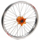 Haan Wheels, Komplett Hjul 1,60 19", 1,60, 19", FRAM, SILVER ORANGE, KTM 12-26 85 SX, Husqvarna 20-26 TC 85, 19 TC 85 (17/14), 1