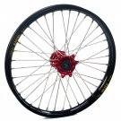 Haan Wheels, Komplett Hjul, 1,60, 21", FRAM, SVART RÖD, DUCATI 26-27 DESMO450 MX