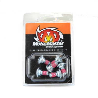 Moto-Master, Skiv Bult M6*14 Flat kupol 6st, BAK FRAM, Kawasaki 19-26 KX450, 06-18 KX450F, 24-26 KX450X, 03-08 KX250, 03-08 KX12