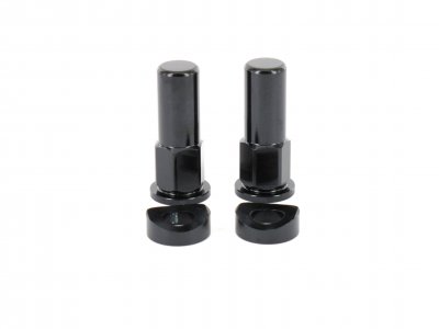 Holeshot, Däcklås mutter + spec bricka, SVART