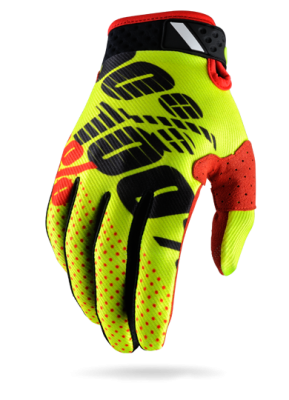 100% Ridefit Glove Yellow/Black