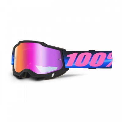 100%, ACCURI 2 GLASÖGON SUPERDOME - DARK RED MIRROR LENS, VUXEN