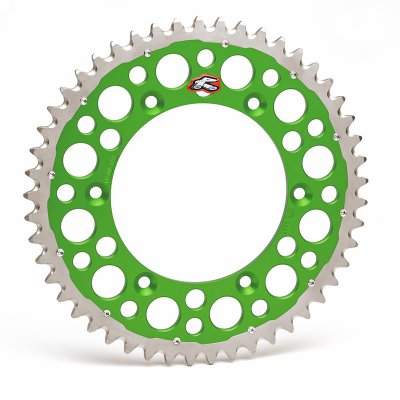 Renthal, Bakdrev, 520, 50, GRÖN, Kawasaki 07-12 KLX450, 19-26 KX450, 06-18 KX450F, 24-26 KX450X, 87-08 KX250, 19-26 KX250, 04-18