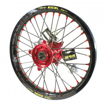 Haan Wheels, Komplett Hjul, 2,15, 18", BAK, SVART RÖD, Honda 13-25 CRF450R, 26 CRF450R, 14-26 CRF250R, 19 CRF250X