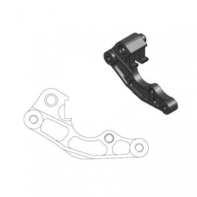 Moto-Master, Adapter till Flames Flytande 260mm skiva, Kawasaki 07-16 KLX450, 19-23 KX450, 06-16 KX450F, 06-08 KX250, 19-26 KX25