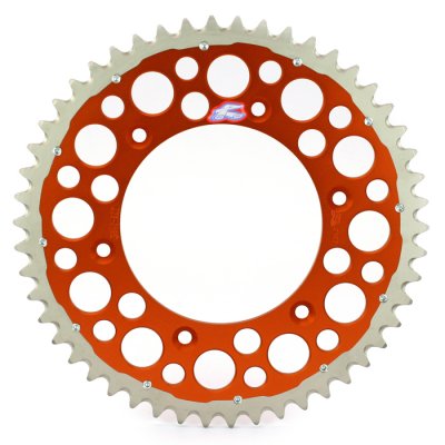 Renthal, Bakdrev, 520, 52, ORANGE, KTM 03-27 450 EXC-F/450 SX-F, 03-17 250 EXC, 18-22 250 EXC TPI/300 EXC TPI, 23-25 250 EXC/150