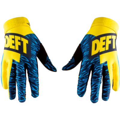 DEFT FAMILY CATALYST GLOVES YELLOW/BLUE
