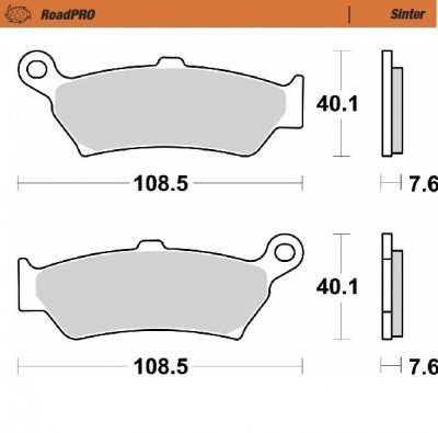 Moto-Master, Bromsbelägg RoadPRO Sinter, BAK, BMW 23-25 R 1300 GS