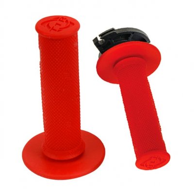 Torc1, DEFY MX Lock-On Diamond Grips, 2 och 4-takt, RÖD