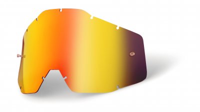100%, Lens Mirror / Smoke Anti-Fog, RÖD