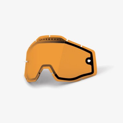 100%, Lens Vented Dual Anti-Fog, Persimmon, ORANGE