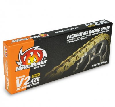 Moto-Master, Kedja MX V2 Gold, 130 Länk, 428