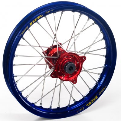 Haan Wheels, Komplett Hjul, 1,60, 21", FRAM, BLÅ RÖD, Husqvarna 04-10 TC 450/TE 450/TE 510, 04-13 TC 250/TE 250, 11-12 TE 125, 1