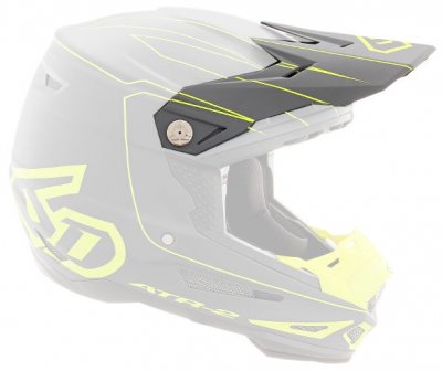 Hjälmskärm 6D ATR-2 Visor Recon, Grey/Yellow