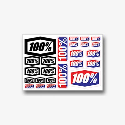 100%, DECAL SHEET NEW 8 x 5 1/2