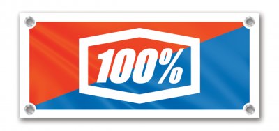 100%, LOGO BANNER 70x46cm
