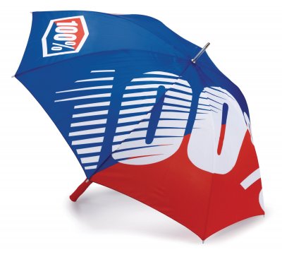 100%, UMBRELLA PREMIUM BLUE/RED