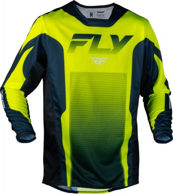 Crosströja Kinetic Fade Neongul Blå Vit FLY RACING