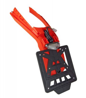 Rtech, Baklampa/bakskärm, Integra Led, avtagbar skylthållare, ORANGE, KTM 20-23 450 EXC-F, 20-22 250 EXC TPI/150 EXC TPI/300 EXC