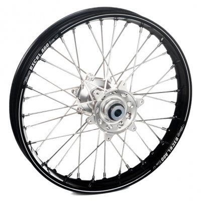Haan Wheels, Komplett Hjul A60, 2,15, 18", BAK, SILVER SVART, KTM 24-26 450 EXC-F, 23-26 450 SX-F, 24-25 250 EXC/150 EXC, 24 250