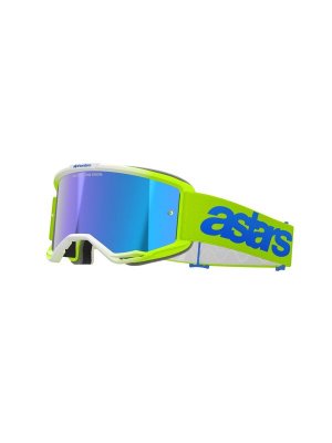 Alpinestars Goggle Vision 5 BLAZE Fluo Gul/Blå Spegel/Blå