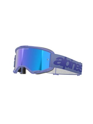 Alpinestars Goggle Vision 5 WORDMARK Lila/Spegel Blå
