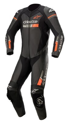 Alpinestars Skinnställ GP Force Chaser V2 1 PCS Svart/Fluo Röd