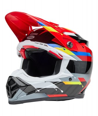 BELL Moto-9S Flex Helmet - Renen Nova Gloss Black/Red