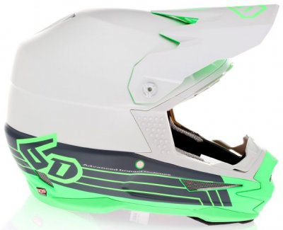 Crosshjälm 6D ATR-1 Split Helmet, Neon Green
