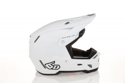 Crosshjälm 6D ATR-3 F.I.M Solid Helmet, Gloss White