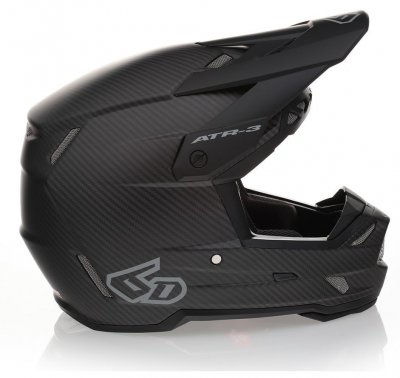 Crosshjälm 6D ATR-3 Solid Helmet FIM, Matte Black
